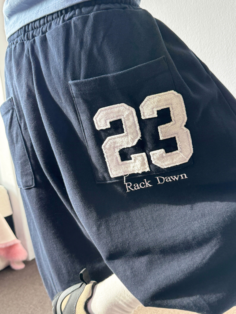 Lineup Number Patch Tattoo Balloon Bermuda 3Color