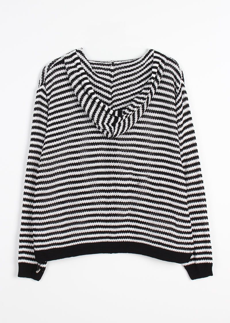 MESH STRIPE ZIP-UP