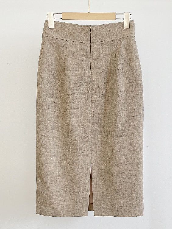Renne Peplum H-Line Skirt