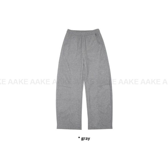 (Lining Brushed) CURVE SEAM SWEATPANTS