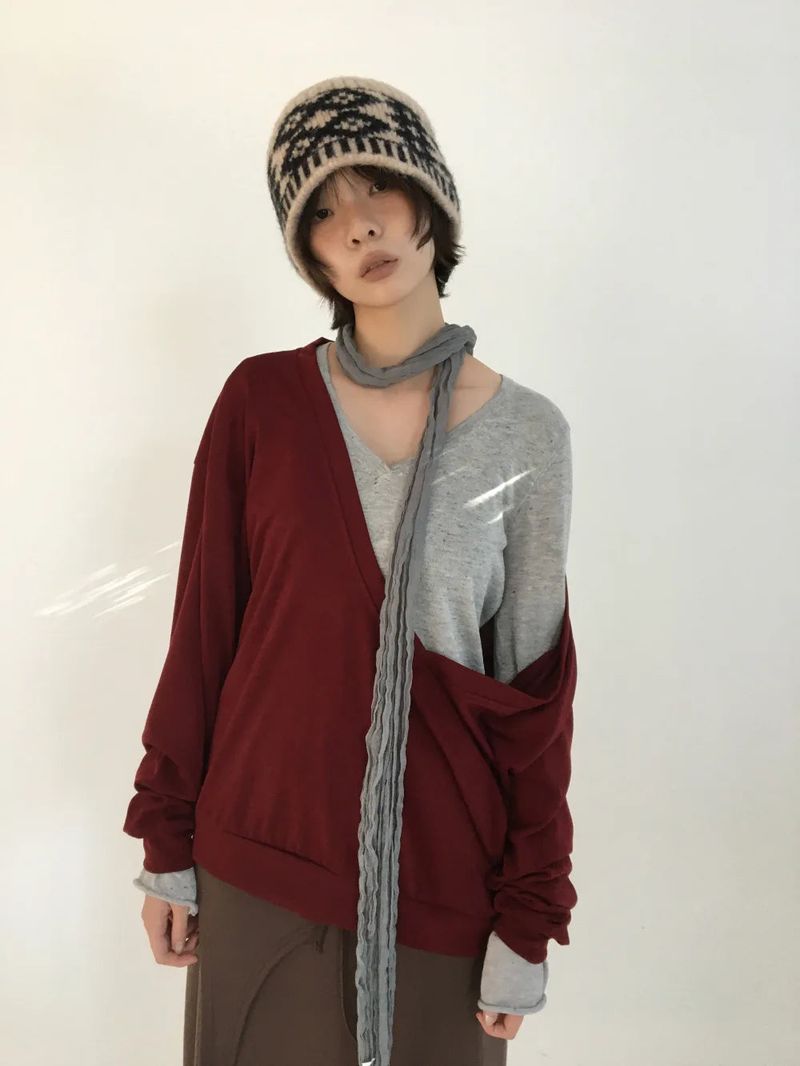 Pattah Nordic Knit Hat (4color)