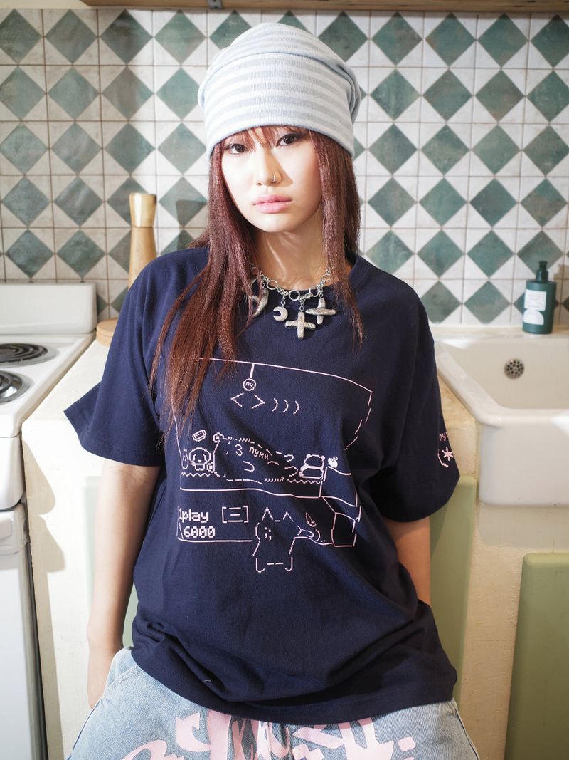 NYXX(エヌワイエックスエックス)の「GAME TEE (NAVY)(Tops)」
