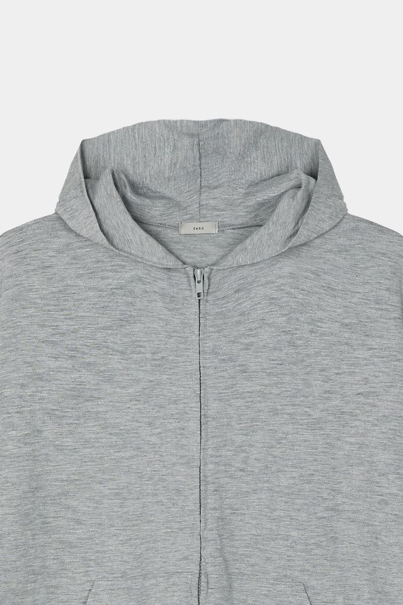 Slavic cotton hood zip-up