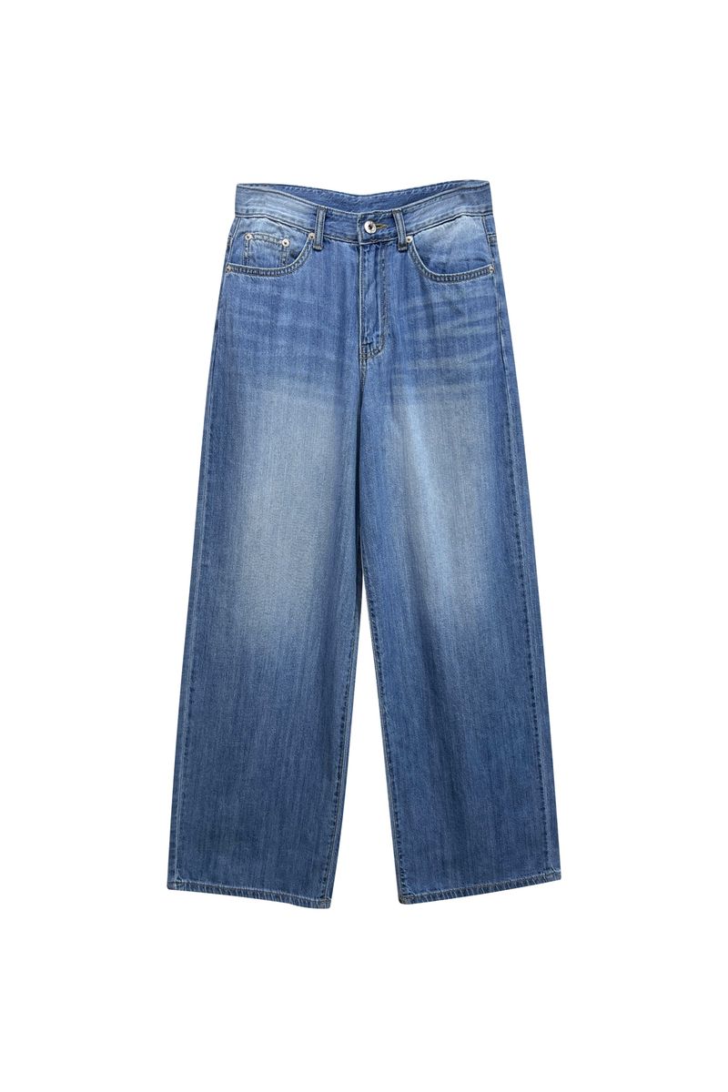 AZURE WIDE DENIM PANTS / BLUE
