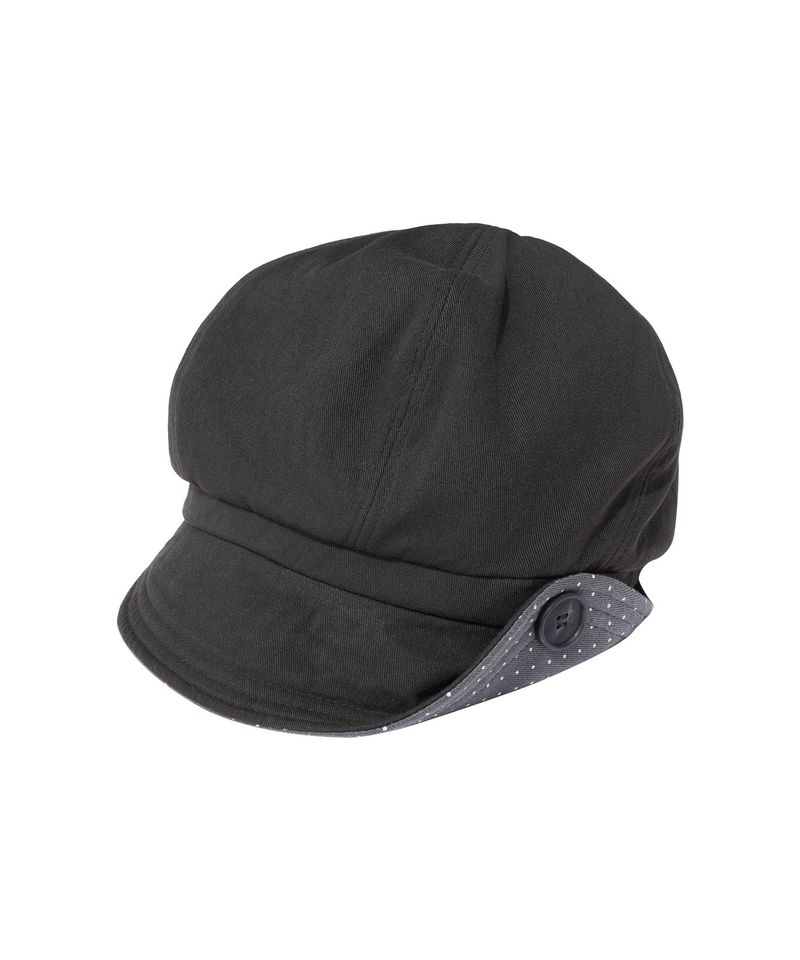 BUTTON NEWSBOY CAP - CHARCOAL
