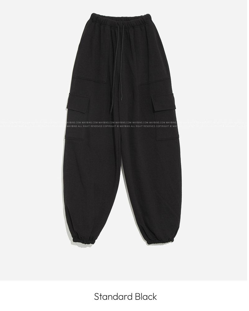 Fleece Cargo Jogger Pants