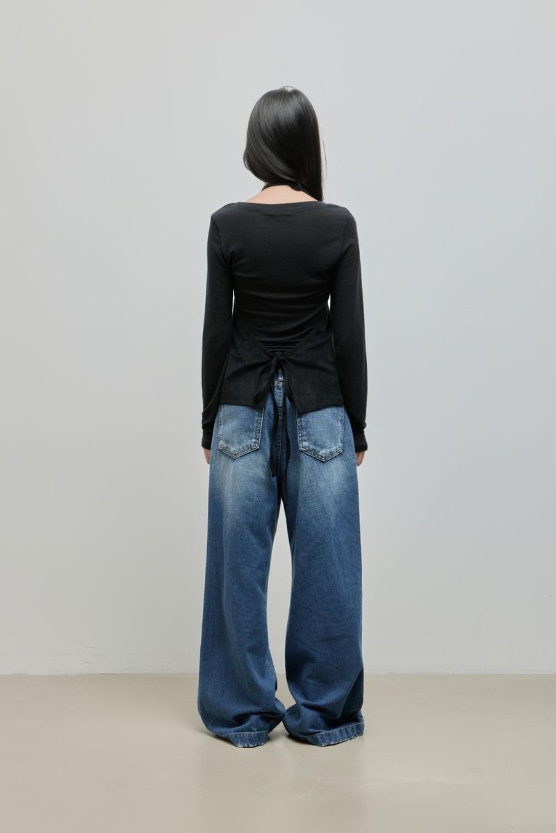 Tencel Long Sleeve Tee_Black