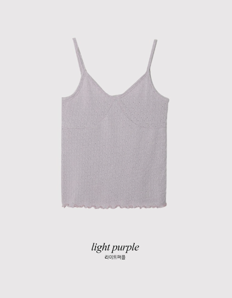 FL Eyelet Lace Layered Sleeveless (3color)