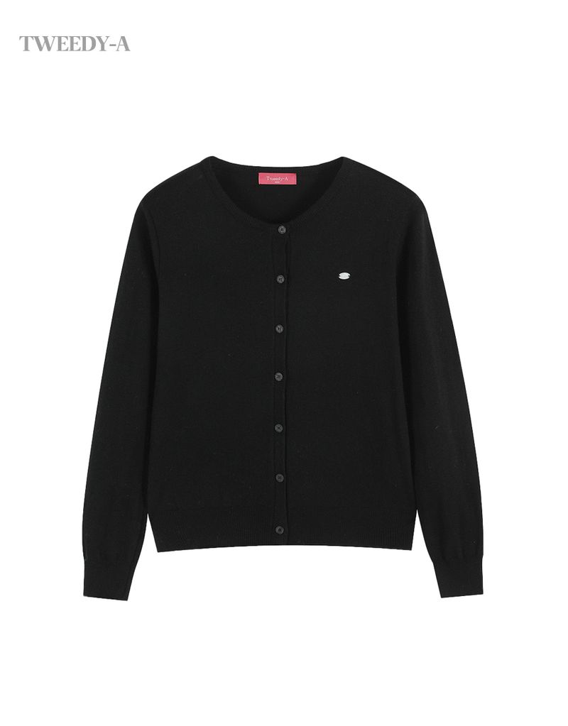 Basic Cashmere Mixed Round Cardigan 6 Colors
