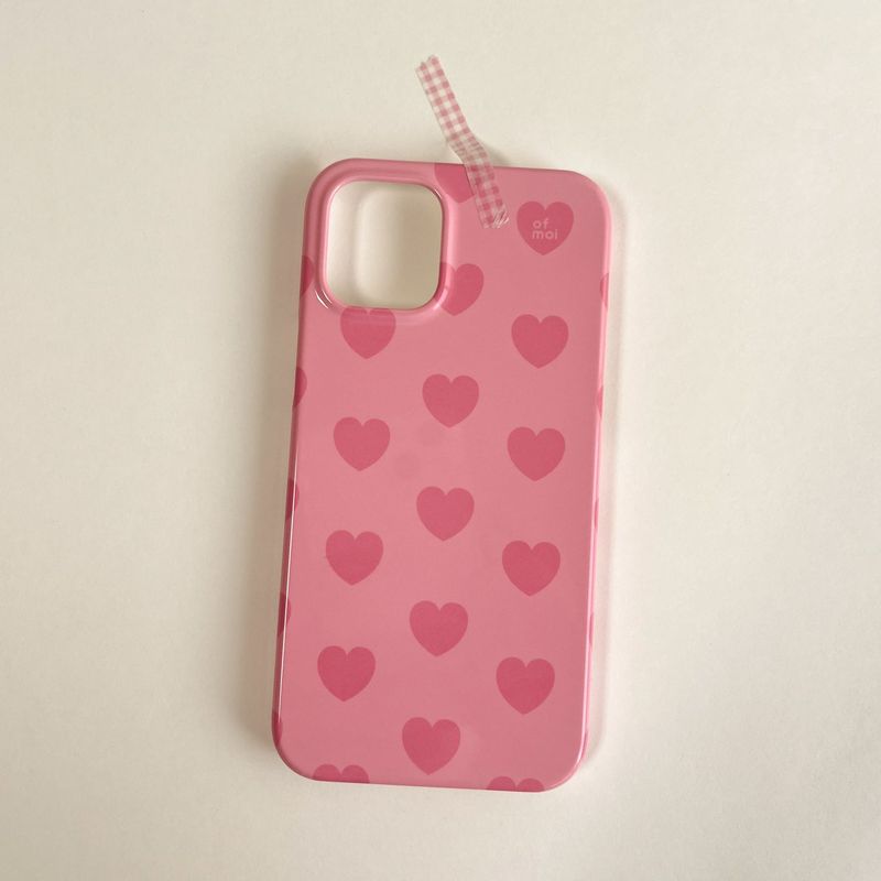 heart, heart glossy hard phone case