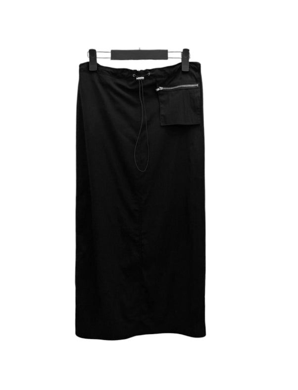 Illoque Pocket Nylon Long Skirt