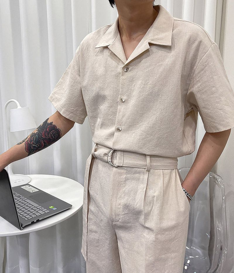 RO linen wide jumpsuit (3 colors)