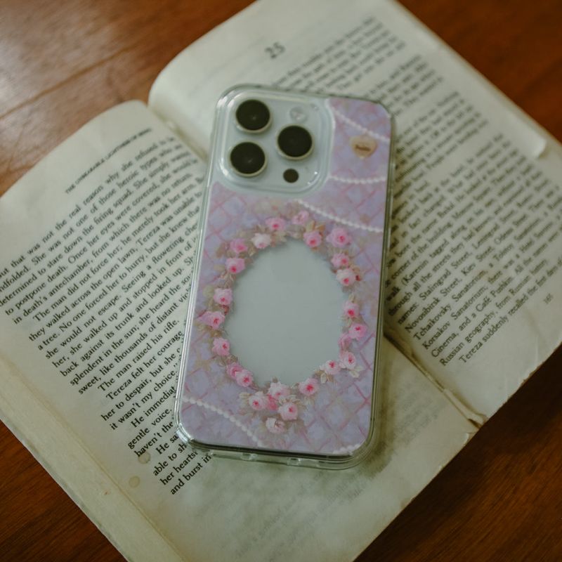 【MADE】Rose frame Jelly hard Phone case