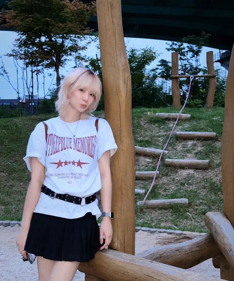 MM Vintage Crack T-shirt (LIGHT GREY)