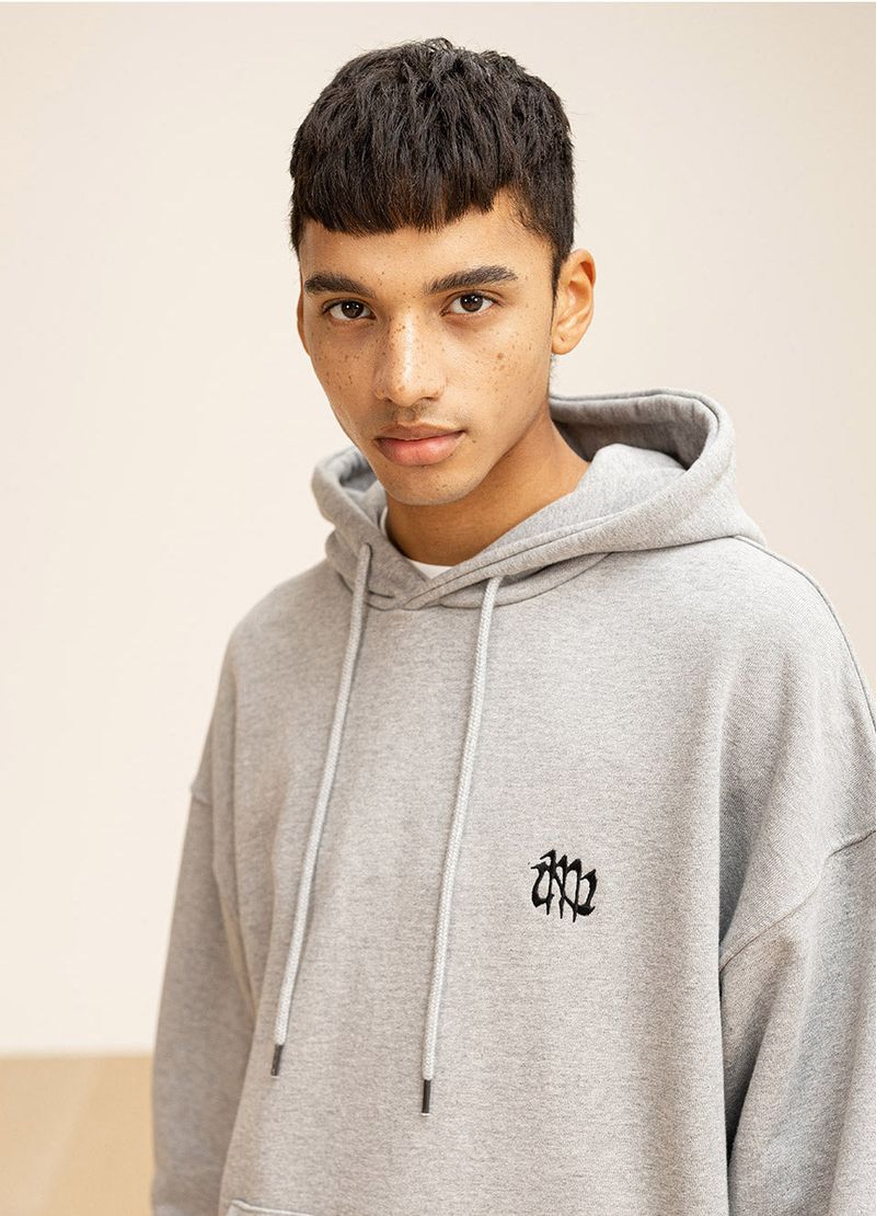 GRATING EMBLEM OVERSIZED HOODIE
