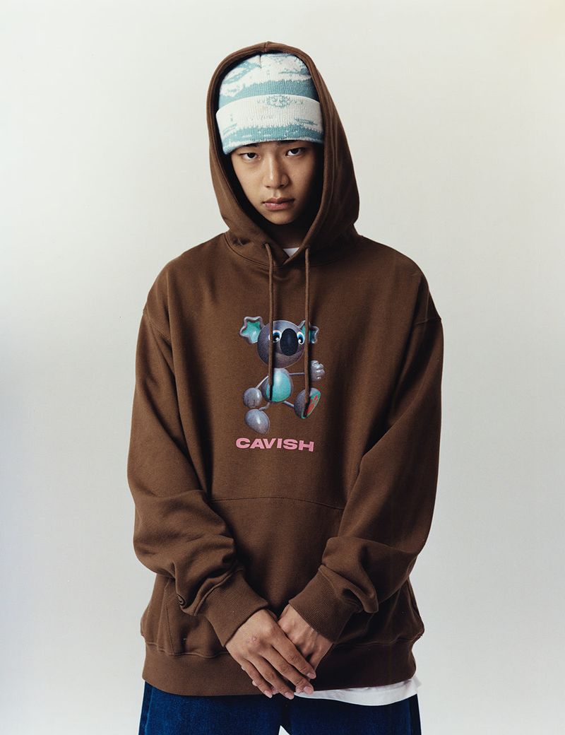 cavish（カビシ）の「3D KOALA HOODIE LIGHT GREY(CV2CFUM412A)（Tops）」