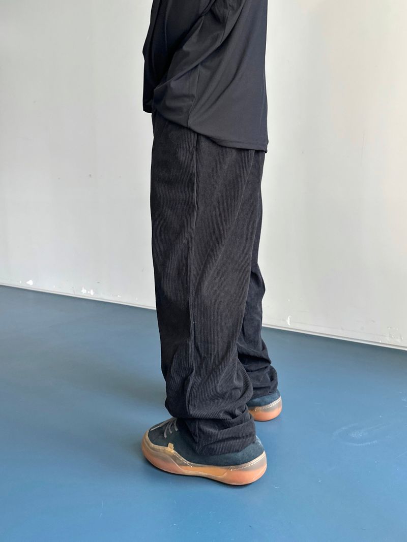 Twill Basic Golden Wide Pants 7C