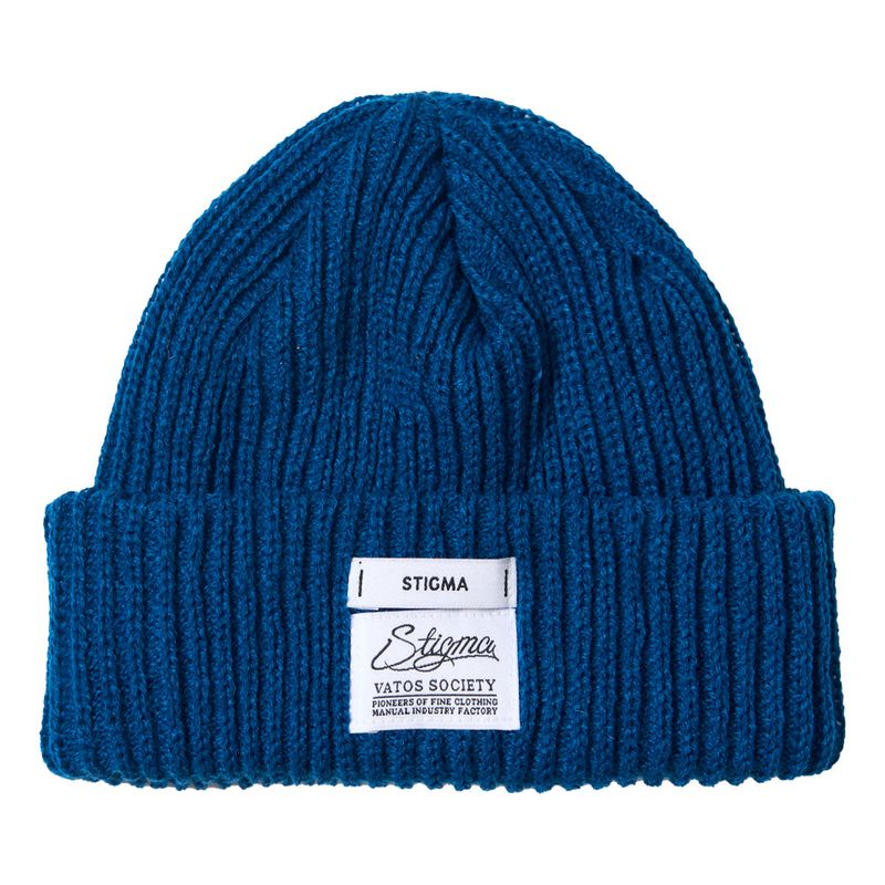 BUBBLE EMBROIDERED BEANIE NAVY / BLACK