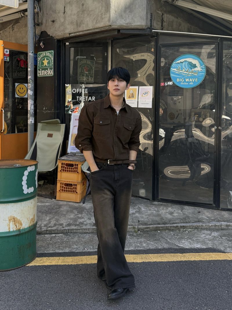 Garment dying denim pants