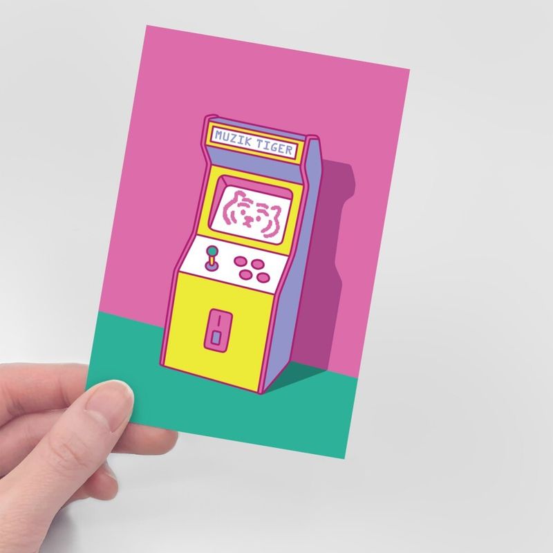 PIXEL GAME CONSOLE POST CARD