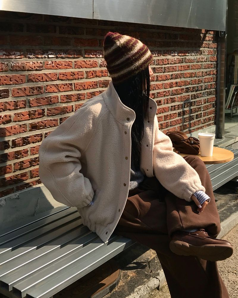 [ORIGINAL] Cable Wool Fleece Jumper