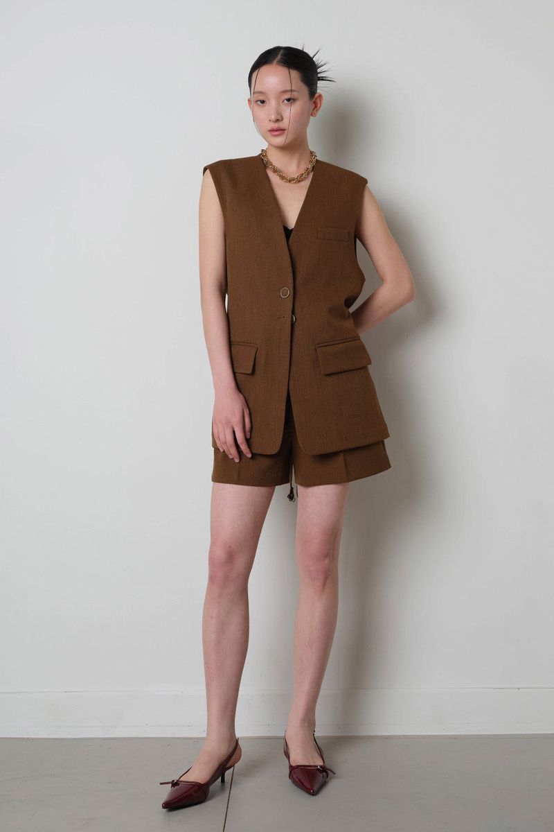 Day Essential Shorts_Brown