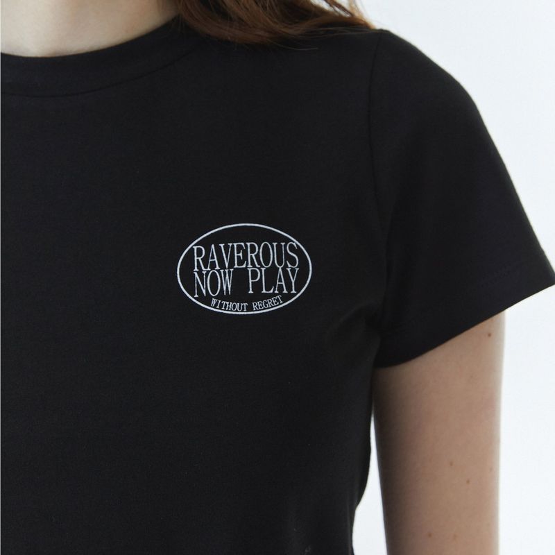 Shape Logo Slim Span T-Shirt Black