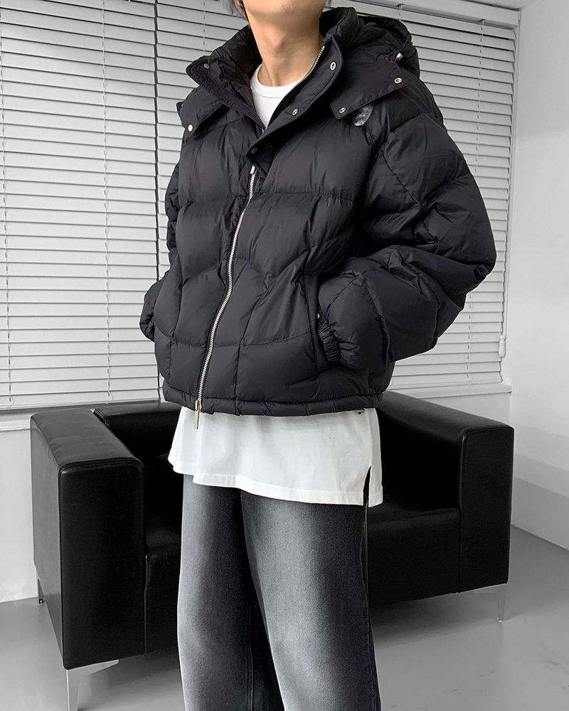 COZINESS（コジネス）の「OWN Noah Duck Down Cropped Padded Jacket (2 colors)（Jackets/Outerwear）」