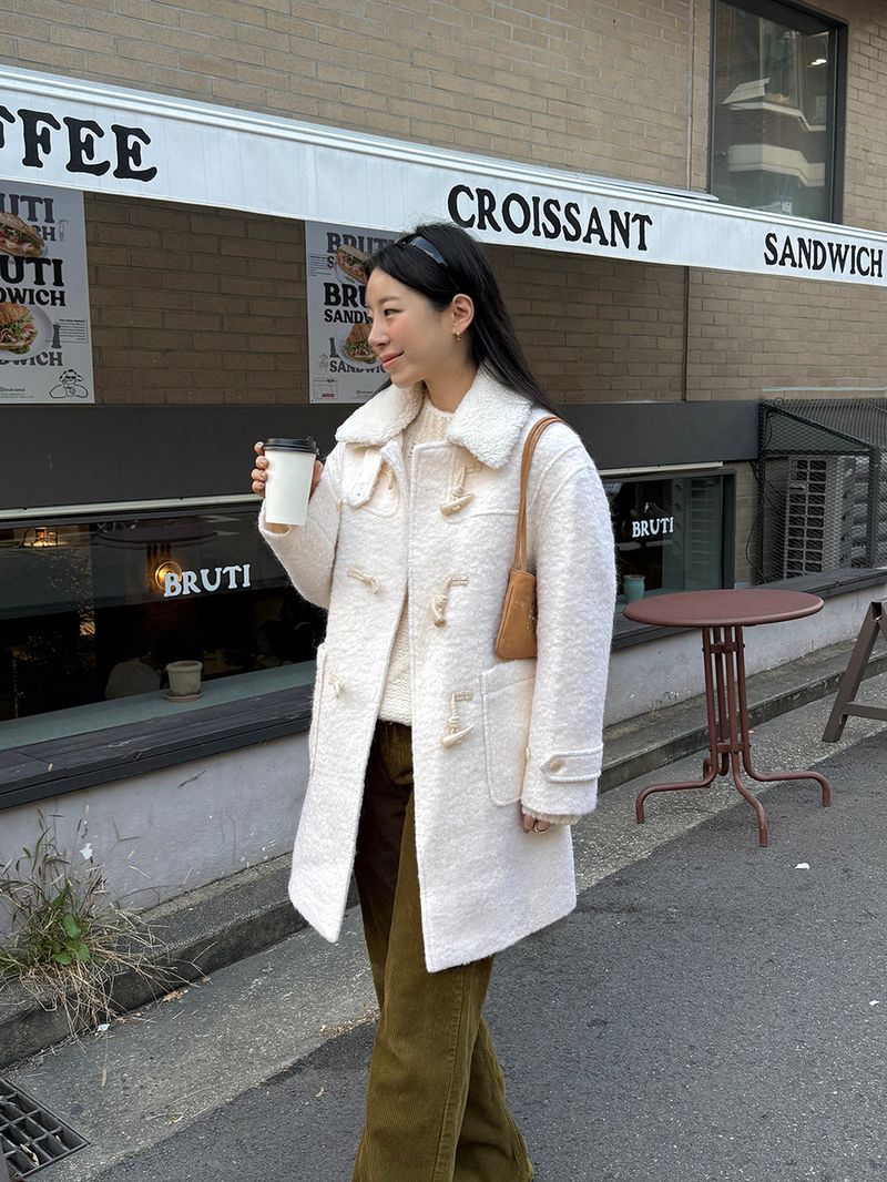 [MADE] ROIT WOOL ALPACA HANDMADE SHEARLING KARA COAT