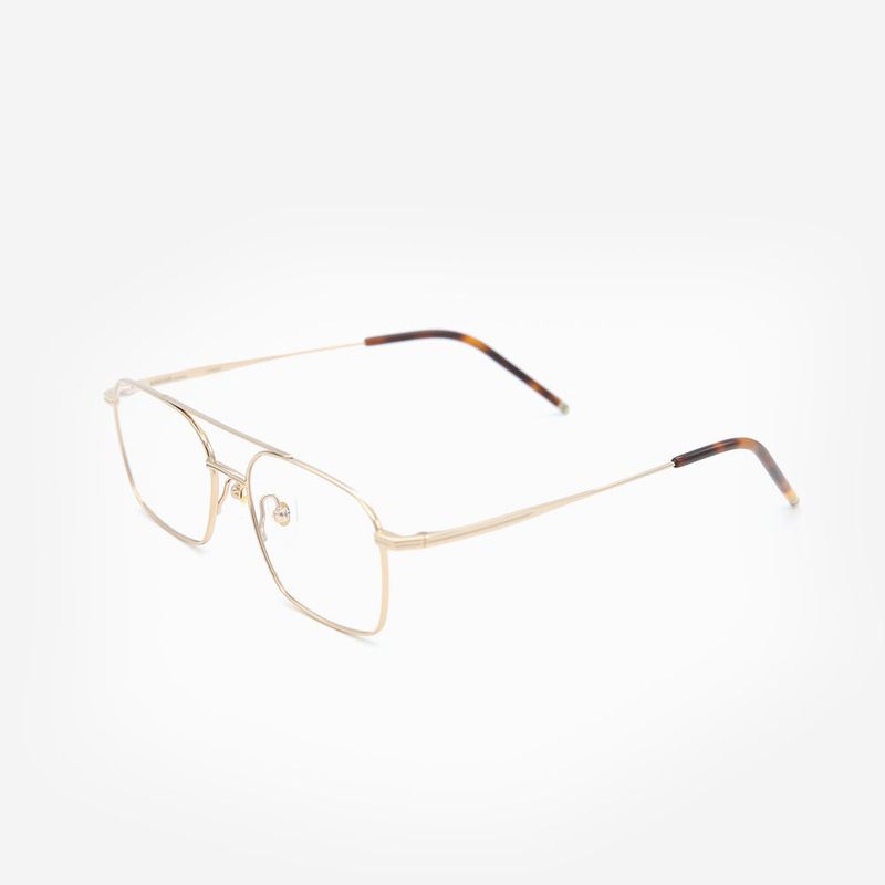 Knouun Square Combi Two-Bridge Glasses ASCENT GD