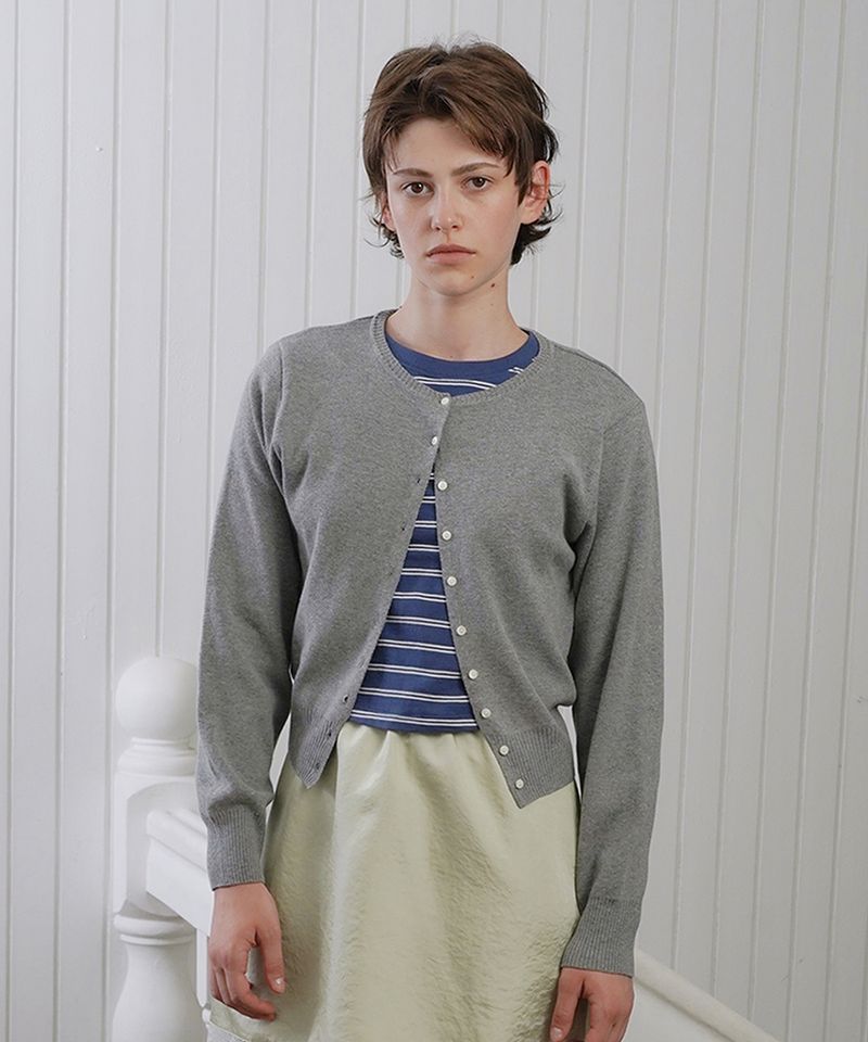 WITHOUTSUMMER（ウィズアウトサマー）の「Essencial cardigan_gray（Tops）」