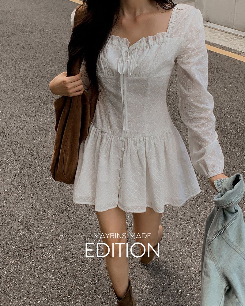 [MADE] Elnne Shirring Mini Dress