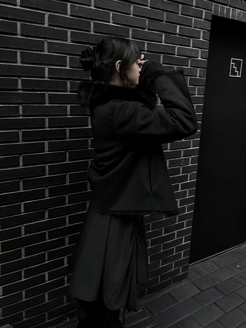 reversible fur mustang jacket (2color)