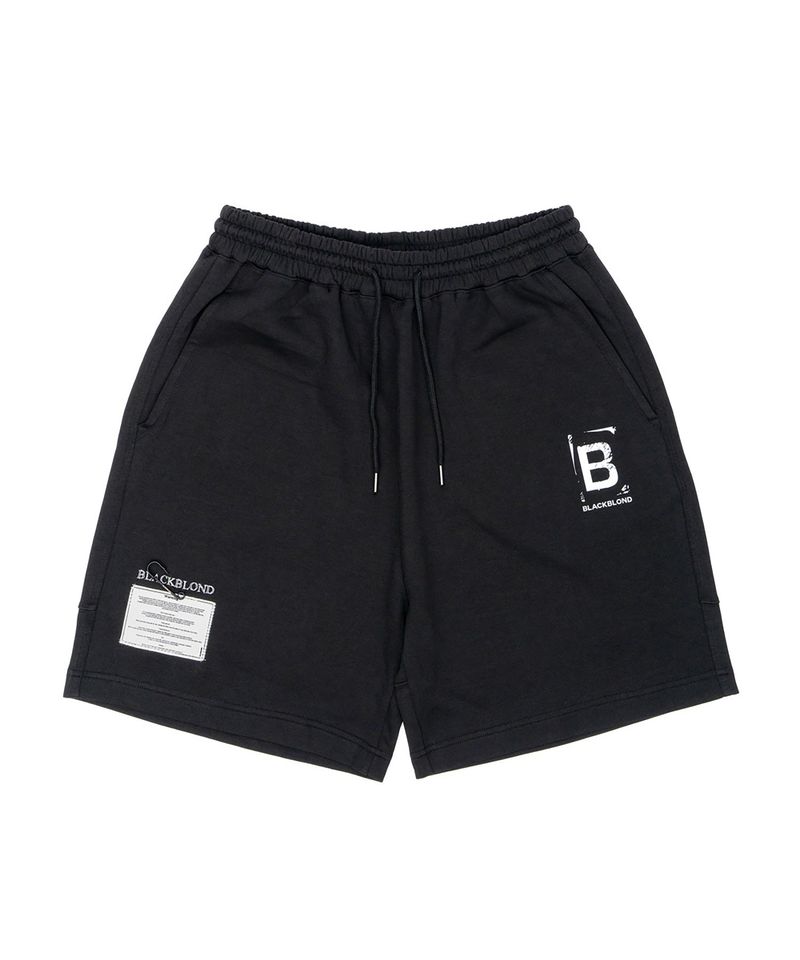 BLACKBLOND（ブラックブロンド）の「BBD ヴィンテージクラッシュ スウェットショーツ (Black)（パンツ）」