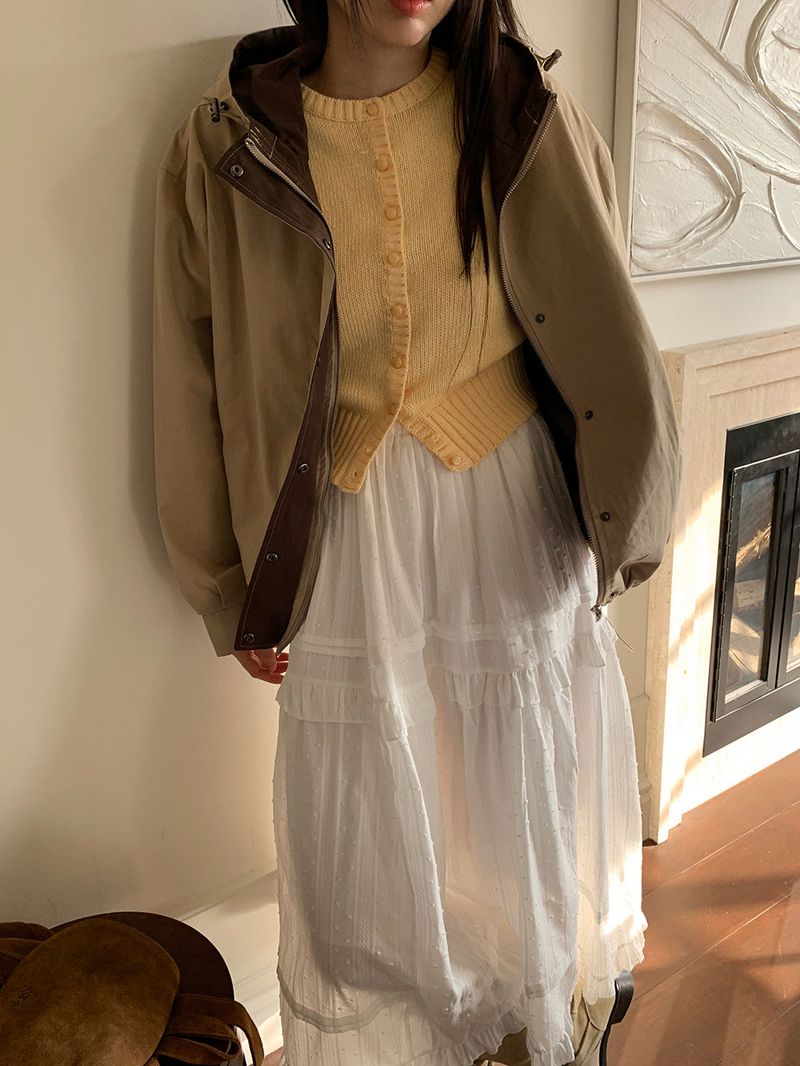 [MADE] Rendez Cashmere Puff Cardigan