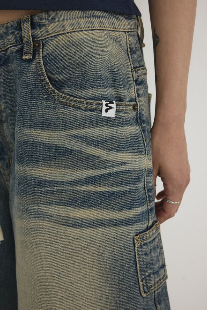 SANDY BERMUDA DENIM PANTS