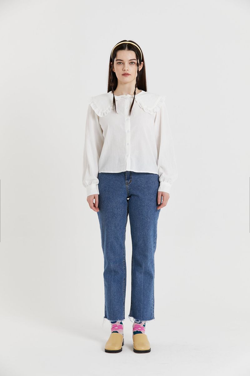CUT OUT POCKET PANTS_MIDIUMINDIGO