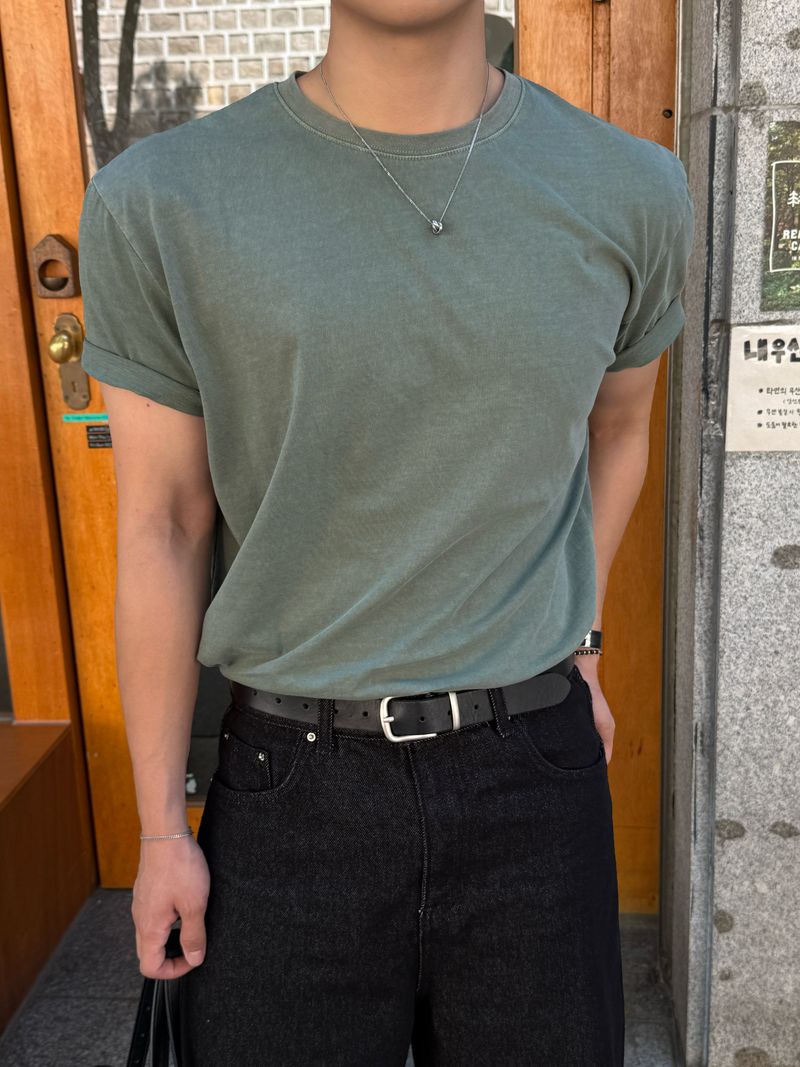 AVAND(アバンド)の「Fade pigment crop short sleeved(Tops)」