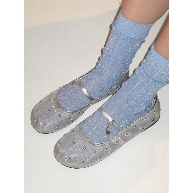 foggy moody（ポギムギ）の「Bliss 0025. Stud Mesh Flat - 3colors（シューズ）」
