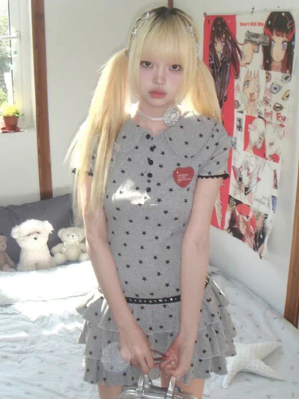 [Hashtag DDD] puffy star cake dress