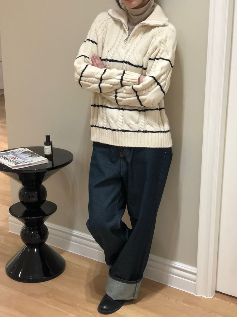 Serac zip-up knit