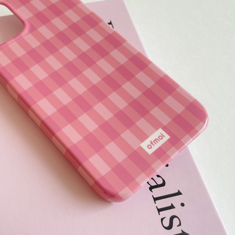 apple candy glossy hard phone case