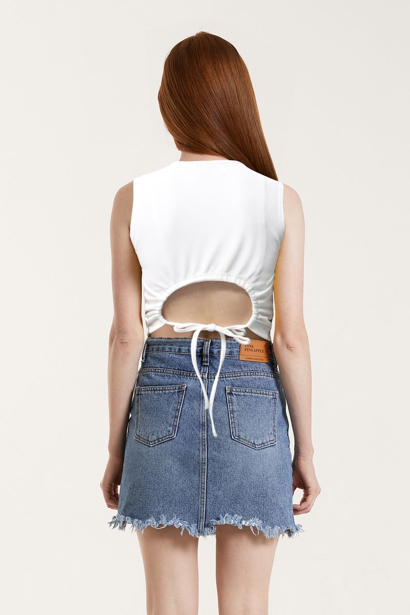 BACK CUT OUT T.SHIRT