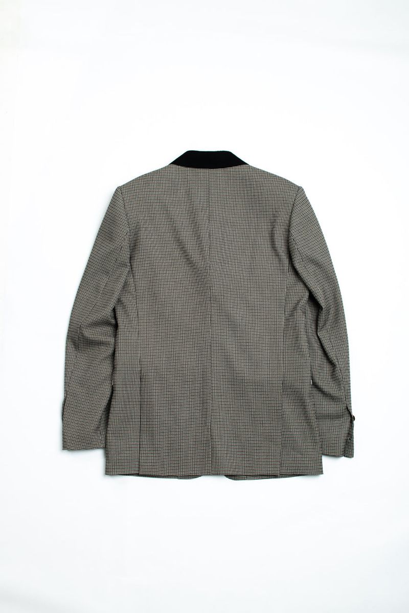 Warm Grey Check Argyle Jacket