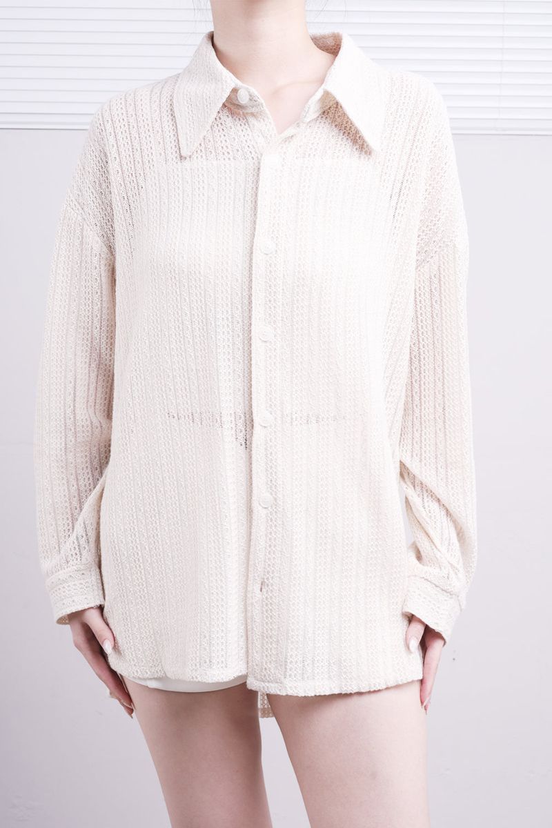 NONCODE（ノンコード）の「(Unisex) Sor Mesh Knit Shirt（Tops）」