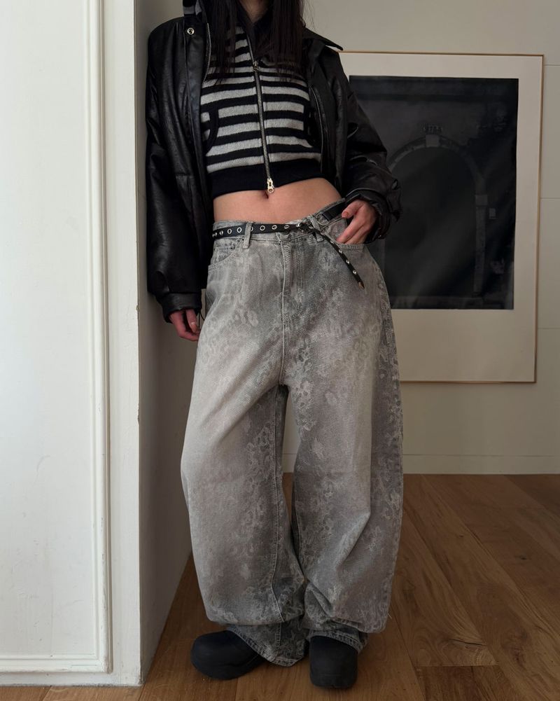 Dark Leo denim pants