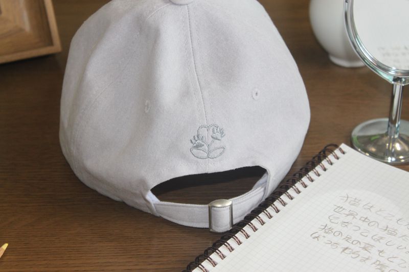 ふみふみTWO TONE BALL CAP(sky blue/light gray)