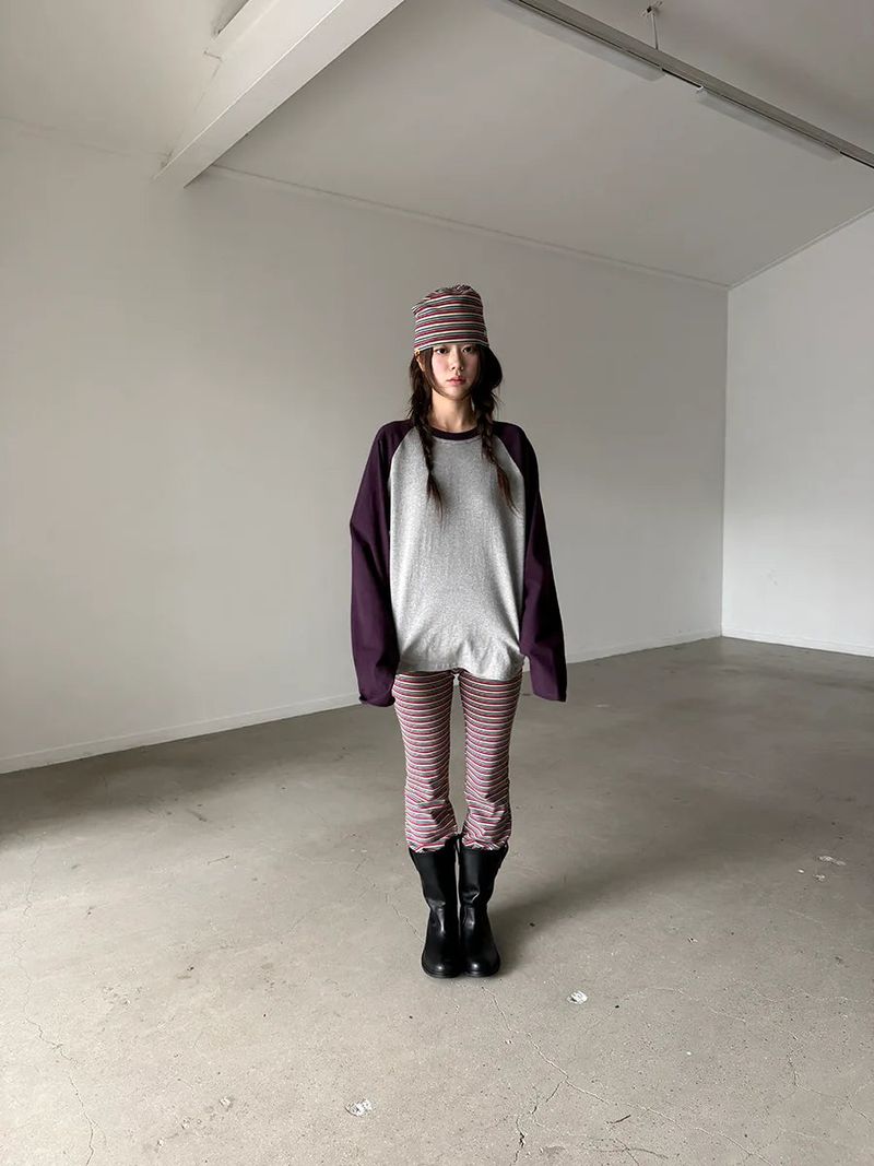  stripe leggings pants 