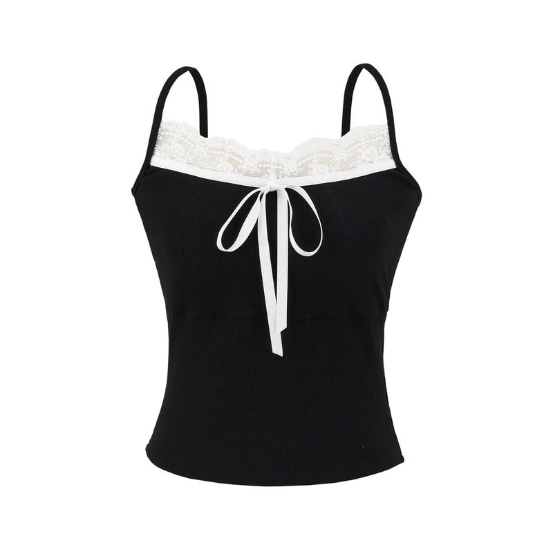 Elva Lace Ribbon Cami Top