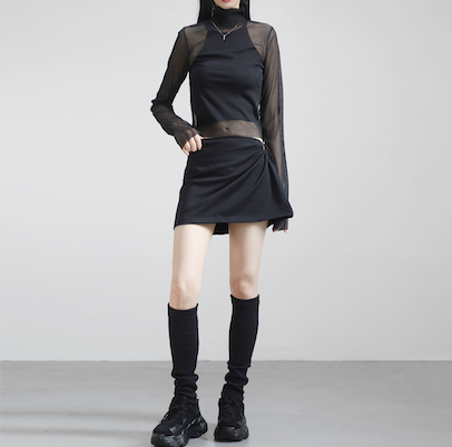 NONCODE(ノンコード)の「Kate hole string skirt(Skirts)」